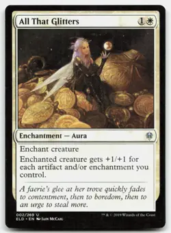 MTG All That Glitters U Throne of Eldraine 2 LP - Image 1