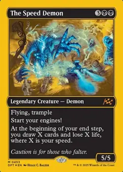 The Speed Demon - First-Place Foil DFT NM MTG - Image 1