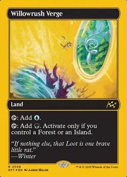 Willowrush Verge - First-Place Foil DFT NM MTG - Image 1