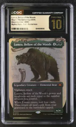 LUMRA, BELLOW OF THE WOODS Bloomburrow Showcase Foil CGC 10 Pristine MTG - Image 1