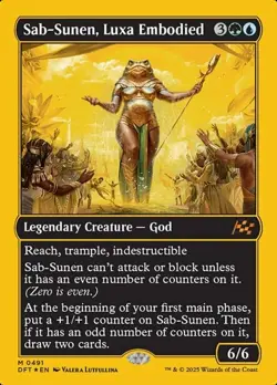 Sab-Sunen, Luxa Embodied - First-Place Foil DFT NM MTG - Image 1