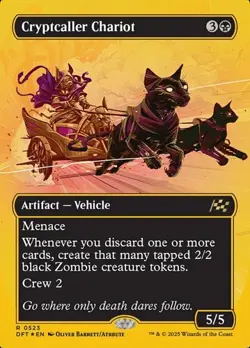 Cryptcaller Chariot - First-Place Foil Extended Art DFT NM MTG - Image 1