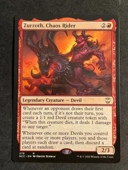 MTG Zurzoth, Chaos Rider, NM-Mint, (NCC #278) Regular - Image 1