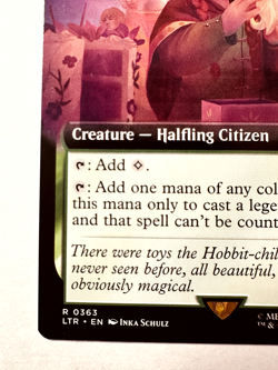 Delighted Halfling (Extended Art) MTG LOTR NON-Foil 363 NM - Image 3