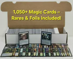MTG Bulk Variety Lot - 1,050 Cards -1000 Commons/Uncommons + 25 Rares & 25 Foils - Image 1