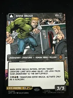 Eddie Brock (0224) (Borderless) Marvel's Spider-Man Regular NM MTG Pack Fresh - Image 1