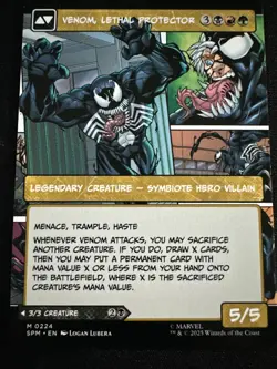 Eddie Brock (0224) (Borderless) Marvel's Spider-Man Regular NM MTG Pack Fresh - Image 2