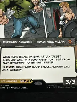 Eddie Brock (0224) (Borderless) Marvel's Spider-Man Regular NM MTG Pack Fresh - Image 4