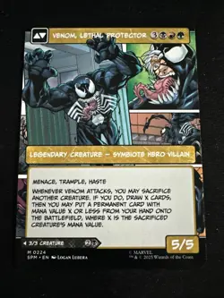 Eddie Brock (0224) (Borderless) Marvel's Spider-Man Regular NM MTG Pack Fresh - Image 5