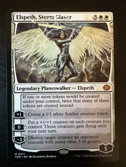 Elspeth, Storm Slayer Tarkir: Dragonstorm Regular Lightly Played MTG - Image 1