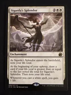 1x Sigarda's Splendor (033) Innistrad: Midnight Hunt LP MTG Magic x1 MKE - Image 1