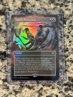 MTG Double Masters 2022 Teferis Protection Borderless Foil - Image 1