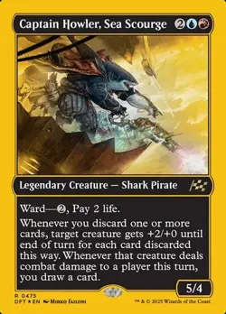 Captain Howler, Sea Scourge - First-Place Foil DFT NM MTG - Image 1
