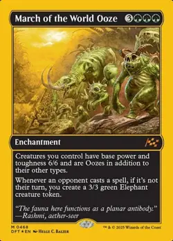 March of the World Ooze - First-Place Foil DFT NM MTG - Image 1