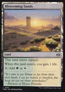 MTG Tarkir Dragonstorm - Blossoming Sands - TDM 251 - Regular - Image 2