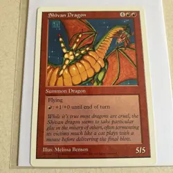 MTG Magic The Gathering - Shivan Dragon - Oversized Summon 6x9 Promo Card - Image 1