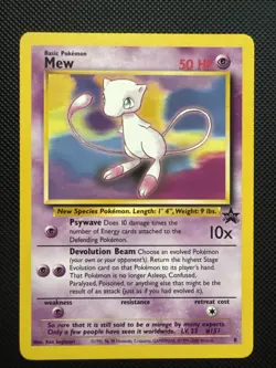 Mew 8 Wotc Promo Regular Black Star Promo Pokemon - Image 1