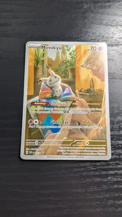 Pokemon TCG - Mimikyu SVP 075 Scarlet & Violet Black Star Promo Paldean Fates NM - Image 1