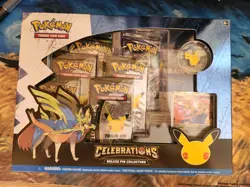 Pokemon TCG Celebrations 25th Zacian Deluxe Pin Collection Box New Sealed - Image 1