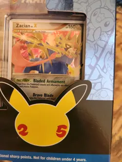 Pokemon TCG Celebrations 25th Zacian Deluxe Pin Collection Box New Sealed - Image 3