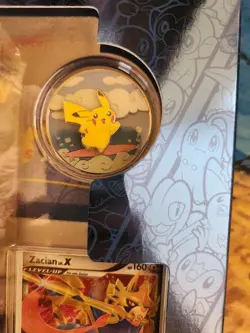 Pokemon TCG Celebrations 25th Zacian Deluxe Pin Collection Box New Sealed - Image 4