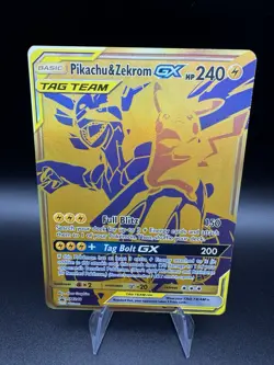 Pikachu & Zekrom GX SM248 Tag Team Pokemon Black Star Promo - Image 1