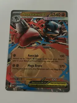 Mega Lucario Ex 77/132 Mega Evolution MEG -Near Mint- Pokemon TCG - Image 1