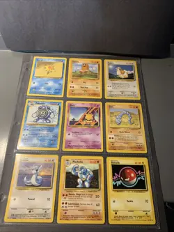 Pokemon TCG Lot of 9 Base Set Unlimited Cards 1999 WOTC VTG - Image 1