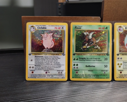 1999 Pokemon Jungle PINSIR 1st Edition 9/64 CLEFABLE Holo x3 NM MT UNPLAYED - Image 1