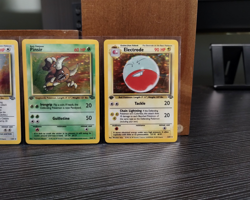 1999 Pokemon Jungle PINSIR 1st Edition 9/64 CLEFABLE Holo x3 NM MT UNPLAYED - Image 2