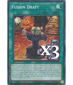 3X Fusion Draft DOOD-EN070 C Doom of Dimensions NM 1st Ed Yugioh - Image 1