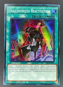 Unauthorized Reactivation (SR10-EN041) Yugioh Super Rare - Image 1