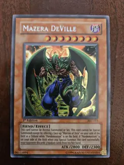 Mazera Deville 1st Edition yugioh AST-111 Secret Rare yu-gi-oh card Ast111 - Image 1
