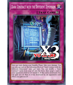 3X Dark Contract With The Different Dimension DOOD-EN073 C NM 1st Ed Yugioh - Image 1