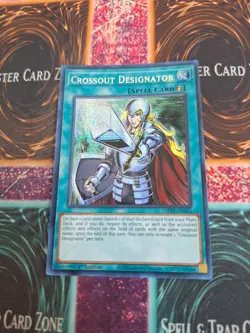 Yugioh Crossout Designator MP22-EN265 Prismatic Secret Rare 1st Edition NM - Image 1