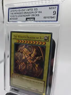 THE WINGED DRAGON OF RA 2015 YGLD-ENG03 YUGI'S LEGENDARY DECK PROMO YUGIOH AGS 9 - Image 2