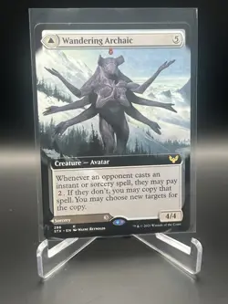 MTG Wandering Archaic (Extended Art) Strixhaven Rare Card #286 NM - Image 1