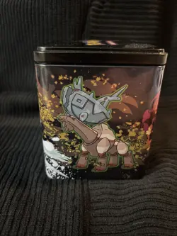 Pokemon Tin Full Of Bulk Cards - Mixed Lot From Many Sets over 200+ cards - Image 1