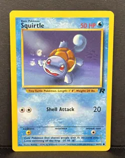 Pokemon Squirtle 68/82 Team Rocket Regular 1999-2000 Vintage WOTC TCG Card - Image 2
