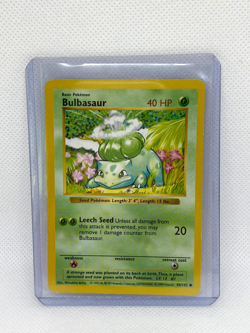 Bulbasaur Base Set 44/102 Shadowless Pokemon Trading Card - Image 1