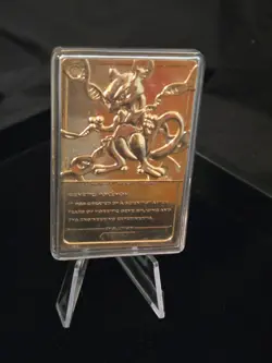 1999 BK 23k Gold Plated Mewtwo Pokemon Card! In original plastic casing - Image 2