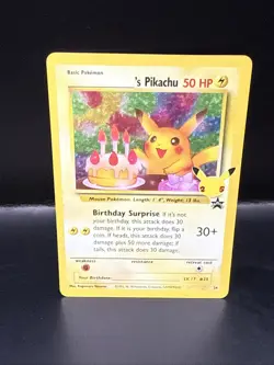 Pokemon TCG Birthday Pikachu Celebrations Classic Collection Promo Card #24 E - Image 1