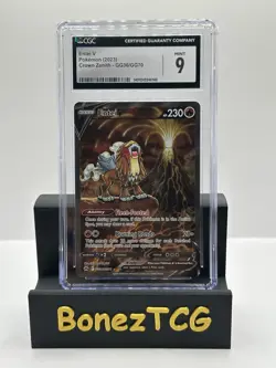 CGC 9 Entei V 2023 Crown Zenith GG36/GG70 Galarian Gallery Pokemon Card - Image 1