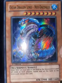 Ocean Dragon Lord - Neo-Daedalus SD4-EN001, 1st edition Ur + 10 random cards - Image 1