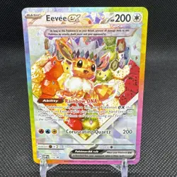Pokemon TCG Eevee EX 174 Prismatic Evolutions SPC Promo Card (NM Condition) - Image 1