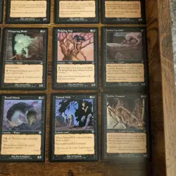 Original Vintage 1994 1995 Magic The Gathering Black Card Lot RARE D&D Legendary - Image 2