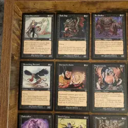 Original Vintage 1994 1995 Magic The Gathering Black Card Lot RARE D&D Legendary - Image 5