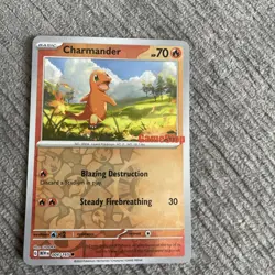 Pokemon Charmander GameStop Promo Card 004/165 Reverse Holo - Image 1