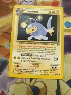 Lanturn 38/111 Neo Genesis Uncommon - WOTC - Pokemon Card Near Mint - Image 1