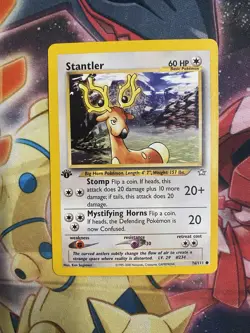 Pokemon TCG Cards 1st Edition Stantler 76/111 Neo Genesis LP - Image 1